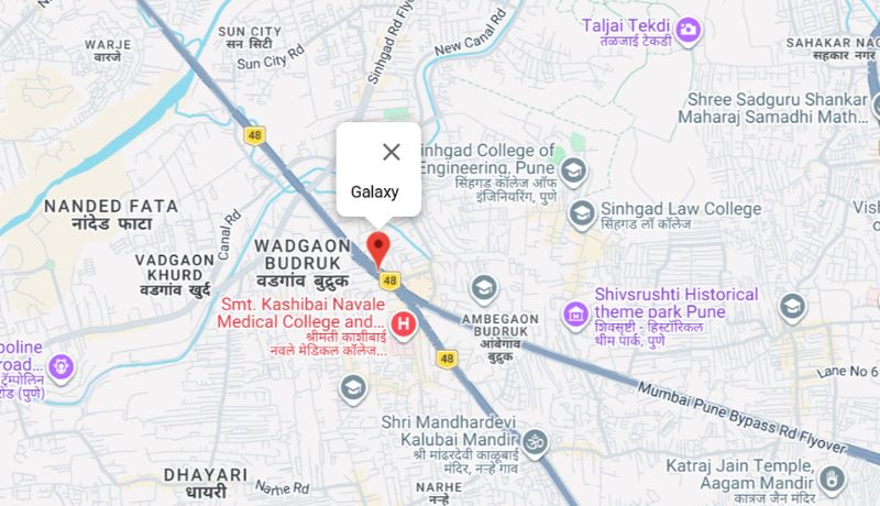 Ambegaon BK Pune Location Map Visualizer